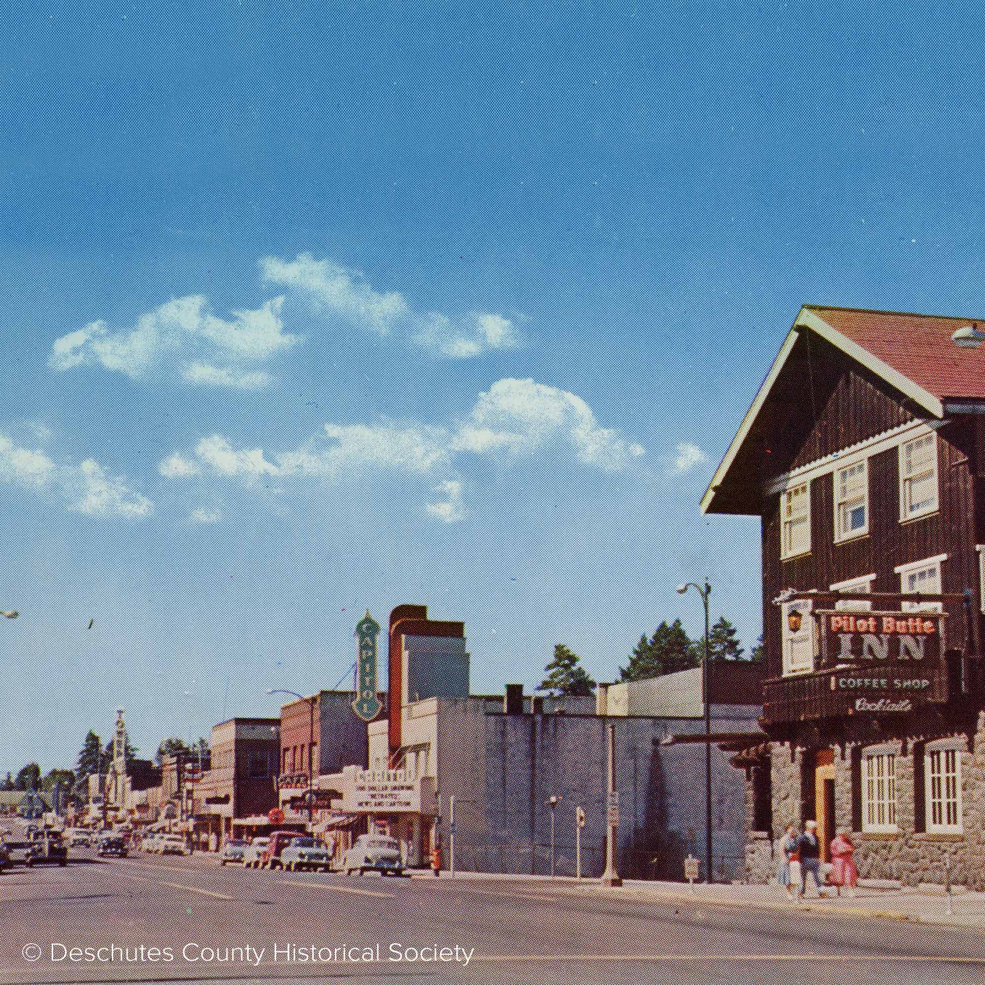 An image of downtown Bend, OR during the 1960s